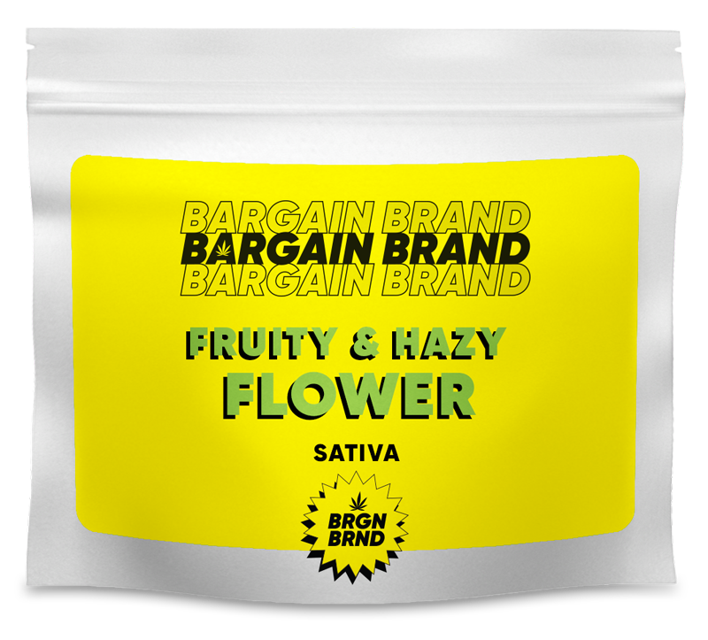 Bargain Brand Fruity & Hazy - sativa cannabis flower